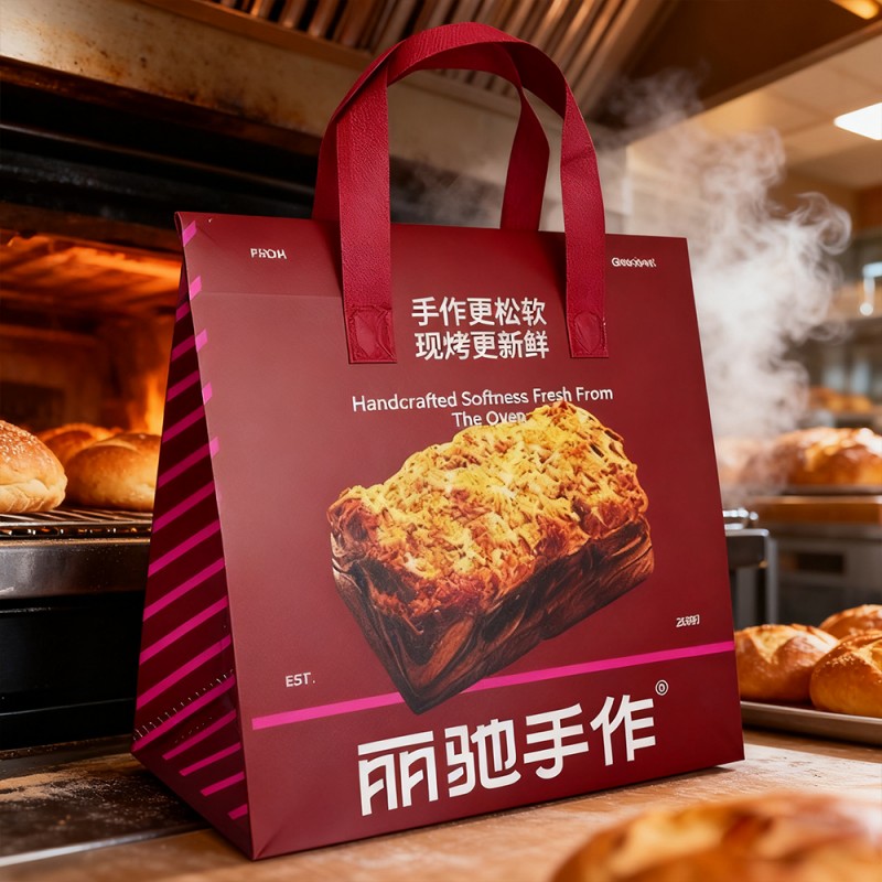 BOPPラミネートPP不織布断熱テイクアウトトートバッグ