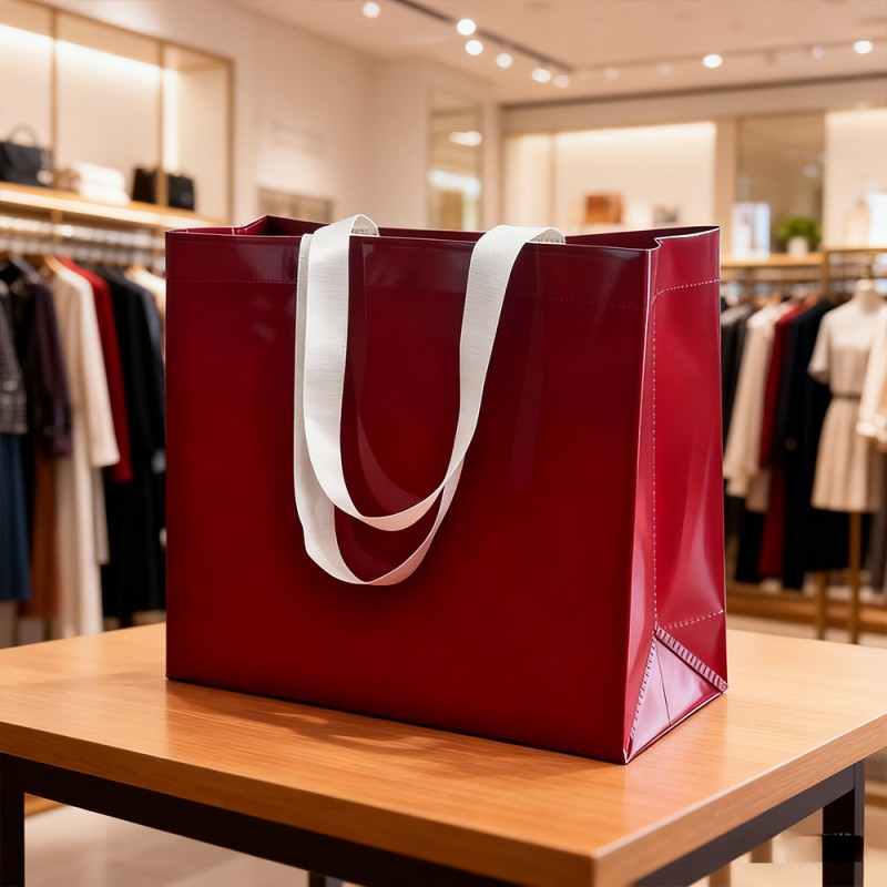 PPラミネートクラフト紙テイクアウトバッグ