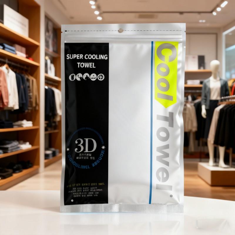 スリーエッジシールジッパーポーチバッグ