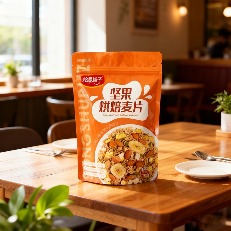 スリーエッジシールジッパースタンドアップポーチバッグ